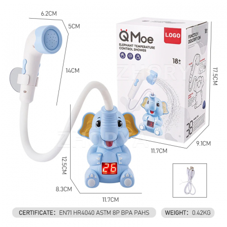 Dus de joaca interactiv pentru copii Elefantelul Magic cu control al temperaturii [1]