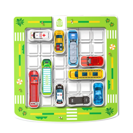 Varsta - Joc de Logica Magnetic – Puzzle Parcarea Masinilor pentru Copii 3+