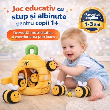 Varsta - Joc Educativ din Plus – Stupul cu Albinute pentru Copii 1+