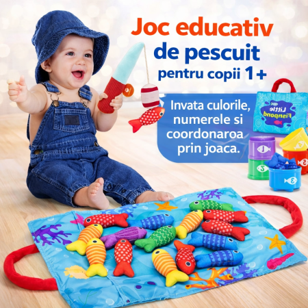 Varsta - Joc Educativ de Pescuit si Sortare Culori pentru Copii 1+