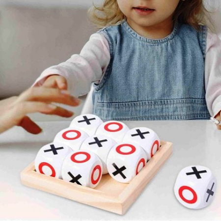 Jucarii din lemn si Montessori - Joc X si O din lemn