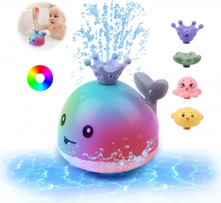 Jucarie de Baie Balena cu 4 accesorii [7]