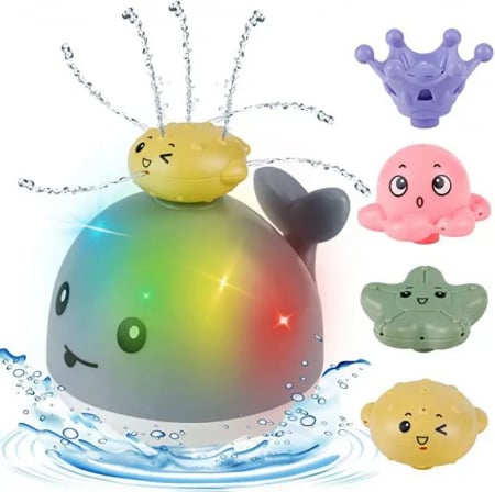 Jucarie de Baie Balena cu 4 accesorii [1]