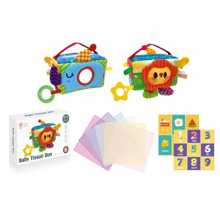 Jucarie Interactiva pentru Bebelusi - Cutie de Servetele [5]