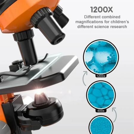 Microscop pentru copii – Set stiintific educativ cu accesorii [6]