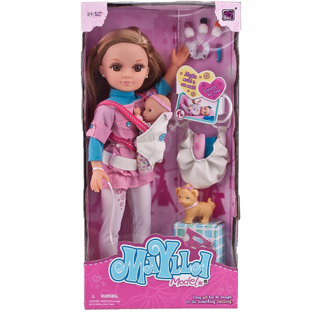 Jucarii de rol - Papusa Maylla cu Bebelus si Accesorii