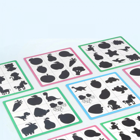 Puzzle Educativ de Potrivire a Formelor - Joc de Asociere Umbre si Imagini pentru Copii [3]
