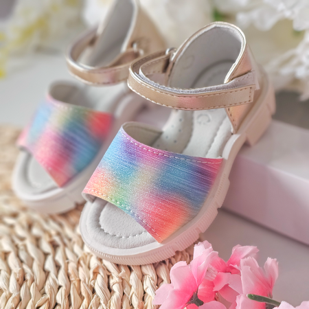 Articole Copii si Bebelusi - Sandale fete Personalizate cu nume Summer Multicolore