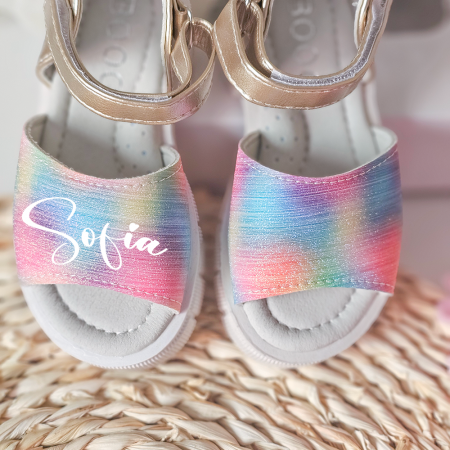 Sandale fete Personalizate cu nume Summer Multicolore [3]