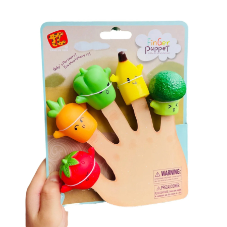 Varsta - Set 5 Marionete Legume pentru Degete