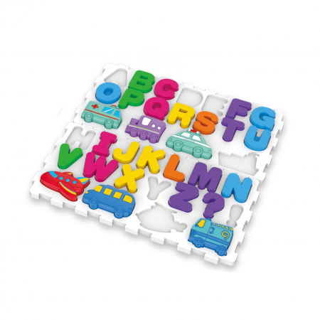 Set educativ 4-in-1: Puzzle interactiv cu litere, cifre, forme-177 piese [4]