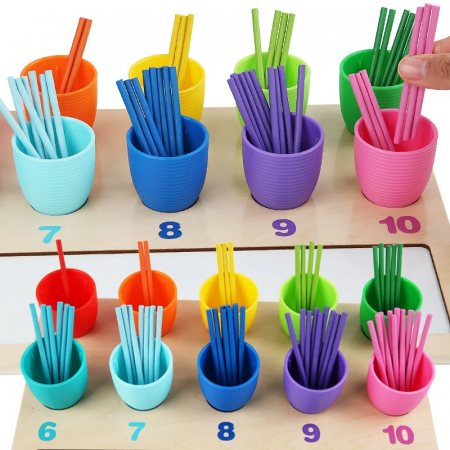 Set Educativ de Matematica - Sortare, Numere si Culori pentru Copii 3+ ani [2]