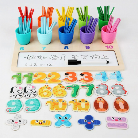 Set Educativ de Matematica - Sortare, Numere si Culori pentru Copii 3+ ani [3]