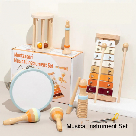Set Instrumente Muzicale Montessori din Lemn [1]