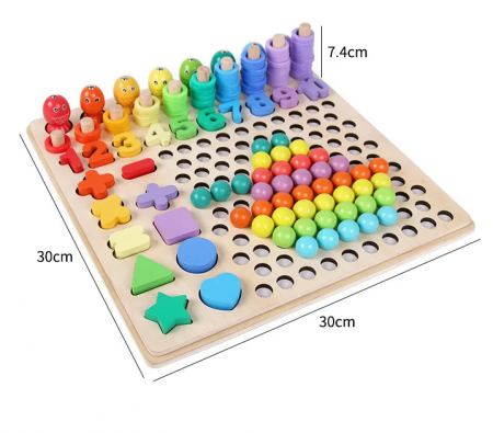 Set Montessori Educativ – Joc de Sortare si Potrivire pentru Copii [5]