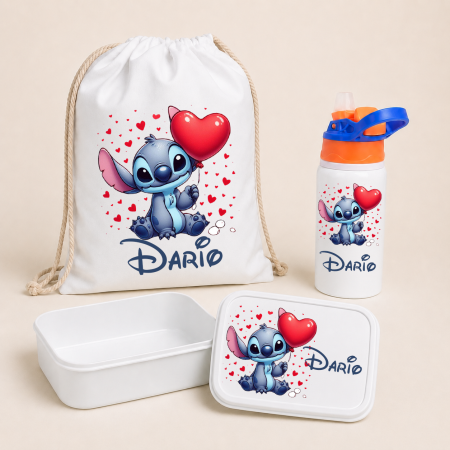 Ghiozdane personalizate - Set Personalizat pentru gradinita/cresa: Rucsac, Sticla si Caserola