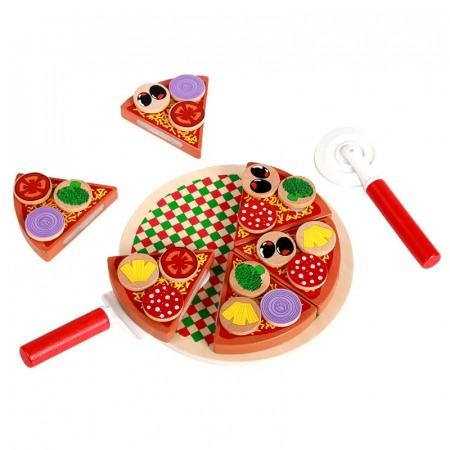 Set Pizza din Lemn pentru Copii [1]