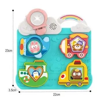 Sortator Interactiv Bebe cu sunete - Mijloace de transport [5]