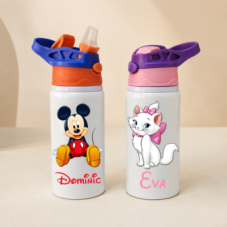 Sticle - Sticla pentru copii, iepuras, personalizata cu nume