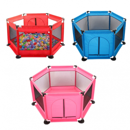 Oferta zilei! - Tarc de joaca pentru bebelusi cu 30 bile incluse