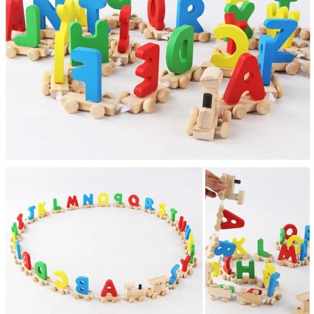 Trenulet Alfabet din Lemn [4]