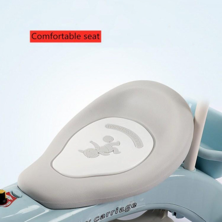 Tricicleta copii 3 in 1 cu maner parental, pedale,muzica, copertina si cos depozitare [4]