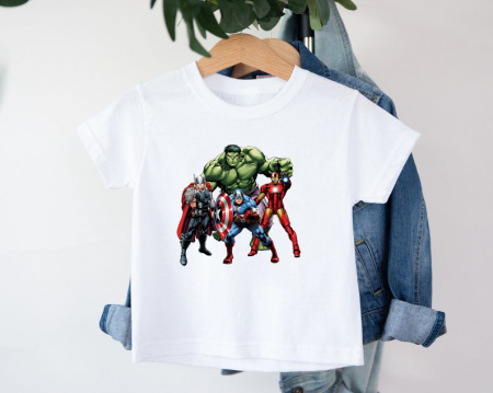 Tricou copii Marvel Super Heroes Personalizat cu nume [1]
