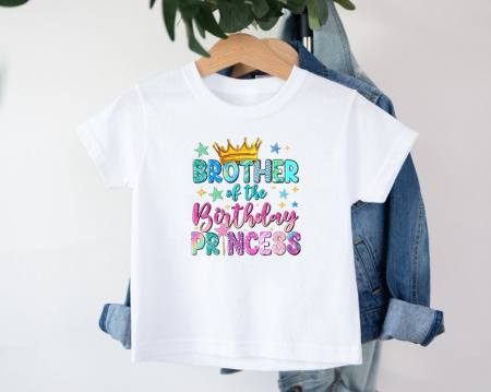 Tricouri Aniversare - Tricou personalizat  cu nume - Brother of the Birhday Princess