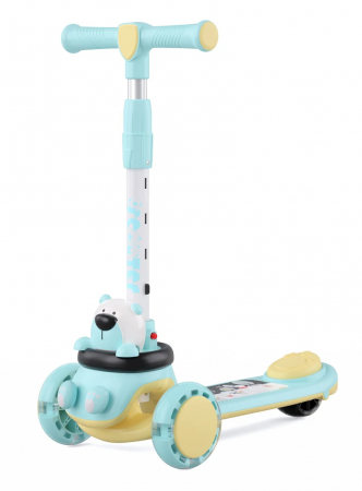 Trotineta evolutiva 3 in 1 pentru copii cu sezut si roti luminoase 2-6 ani [1]