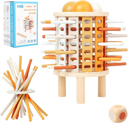 Varsta - Turnul Echilibrului cu Bete si Bile pentru Copii 3+