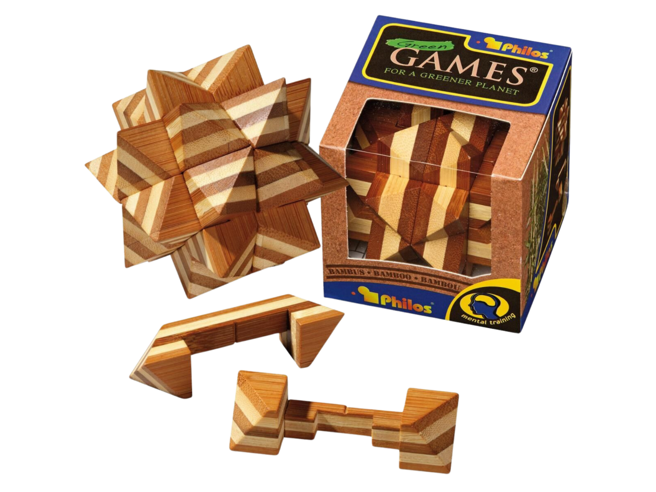 Kéz- és ügyességi játék - Apollo Puzzle 3D, Bambus [1]