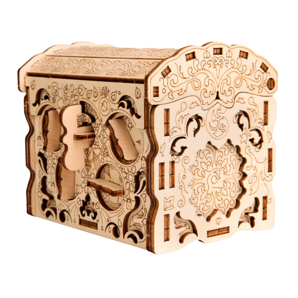 ESC WELT - Fa puzzle doboz - LABIRINTUS - 3D puzzle titkos rekesszel [1]