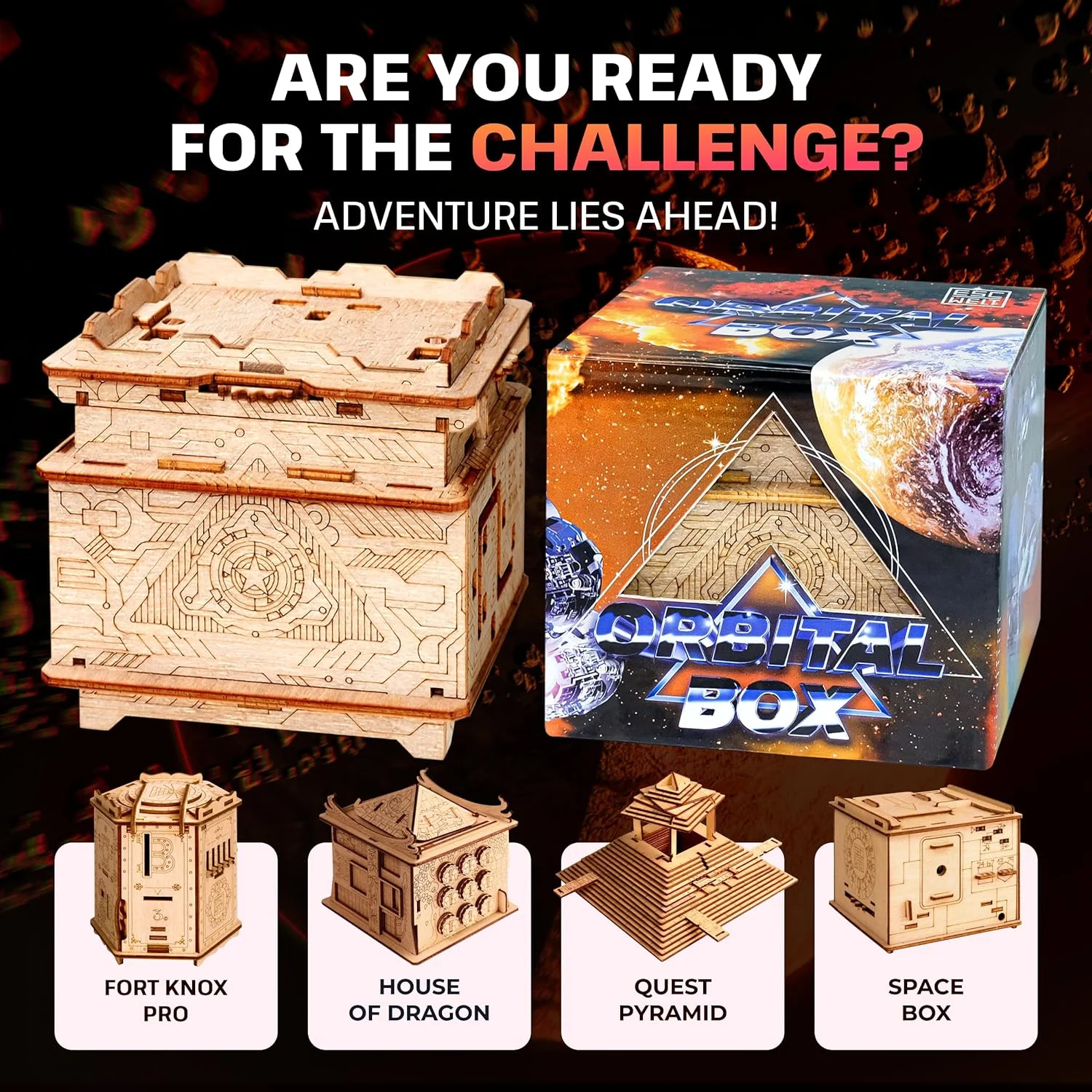 ESC WELT - ORBITAL  Box -  3D puzzle titkos rekesszel [2]
