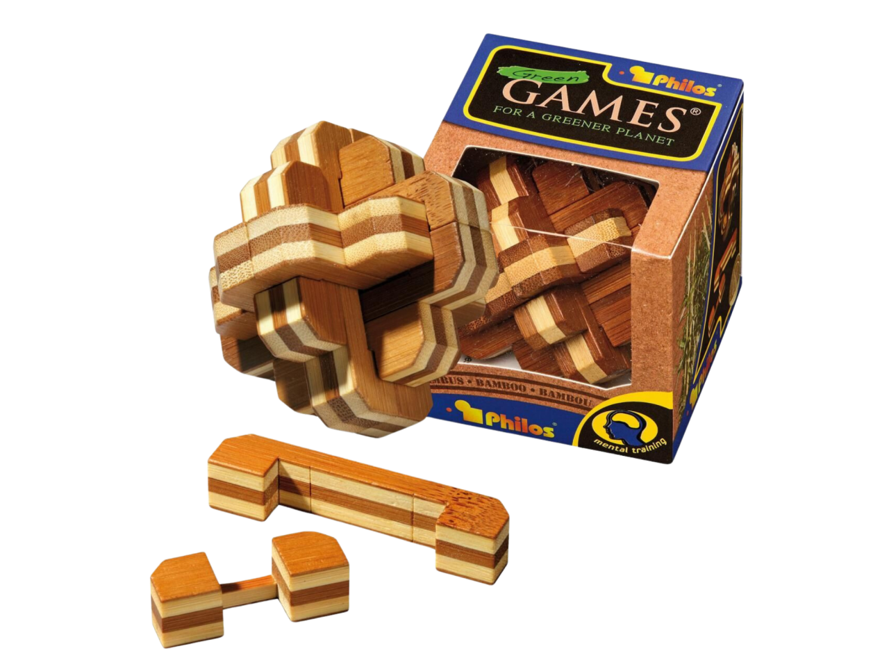 Kéz- és ügyességi játék - Flowering Puzzle 3D, Bambus [1]