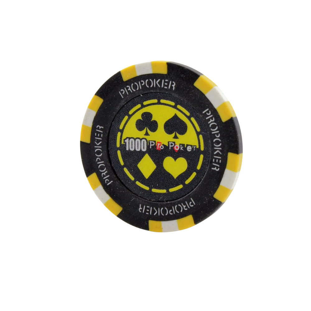 Pro Póker zseton - Clay - 14g - Sárga (1000) [1]
