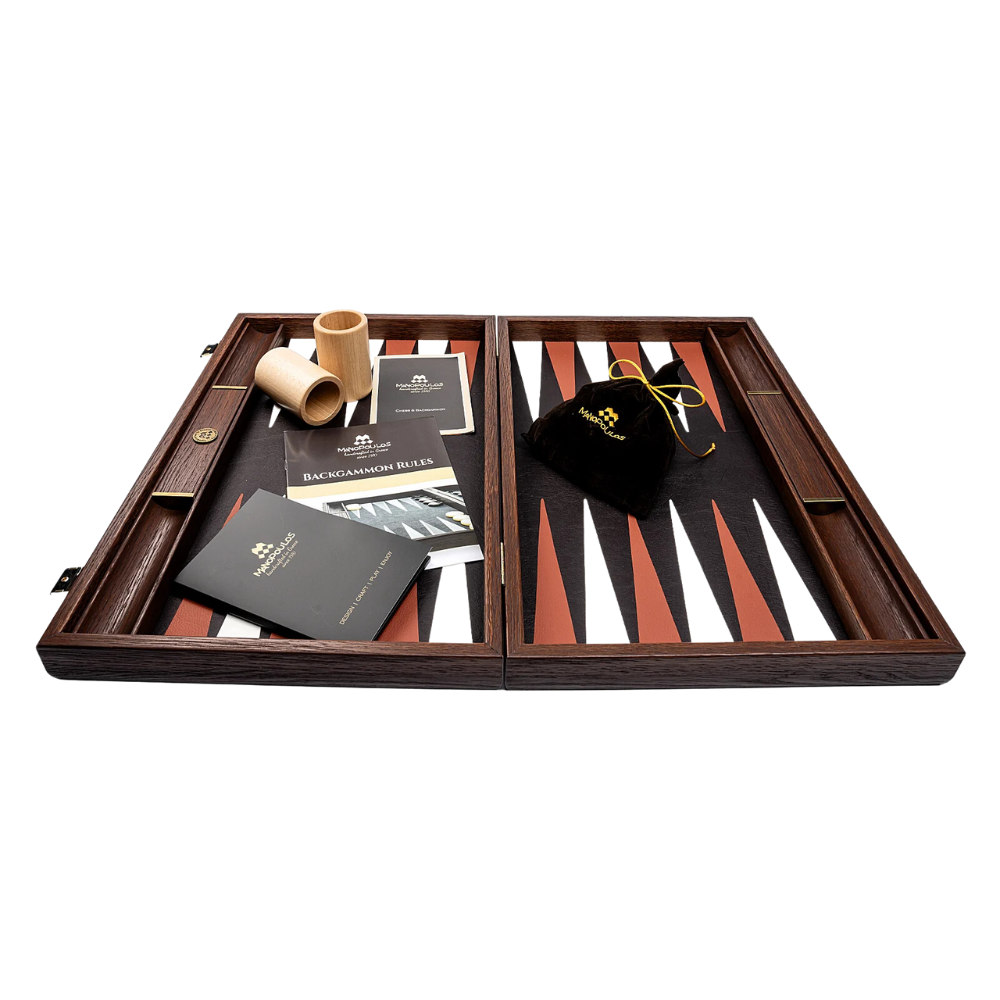Manopoulos Backgammon,- ostáblajáték krokodilbőr, 48 x 60 cm [1]