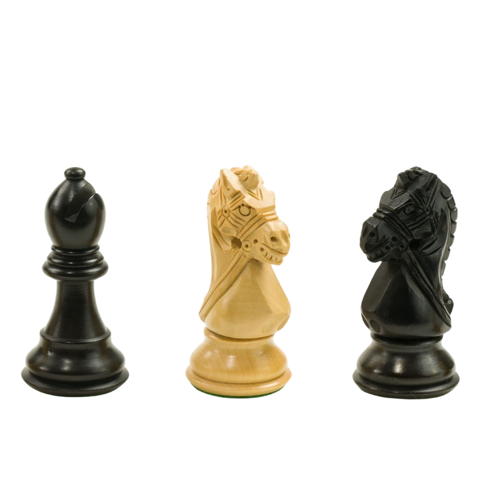 Staunton 6 Kings Bridal Black fa sakkfigurák [2]