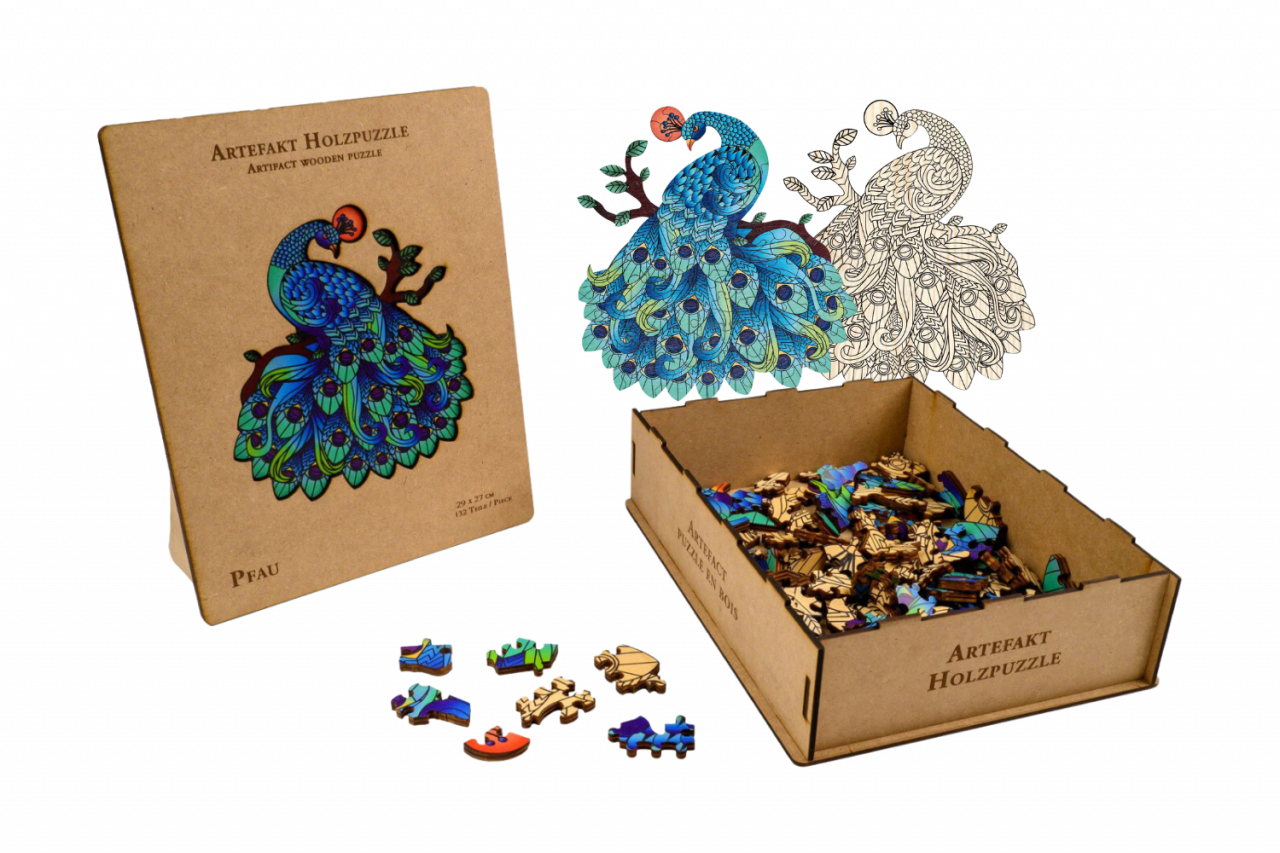 Pfau Philos - 2 az 1-ben Szines/Fa 132 db-os puzzle [2]