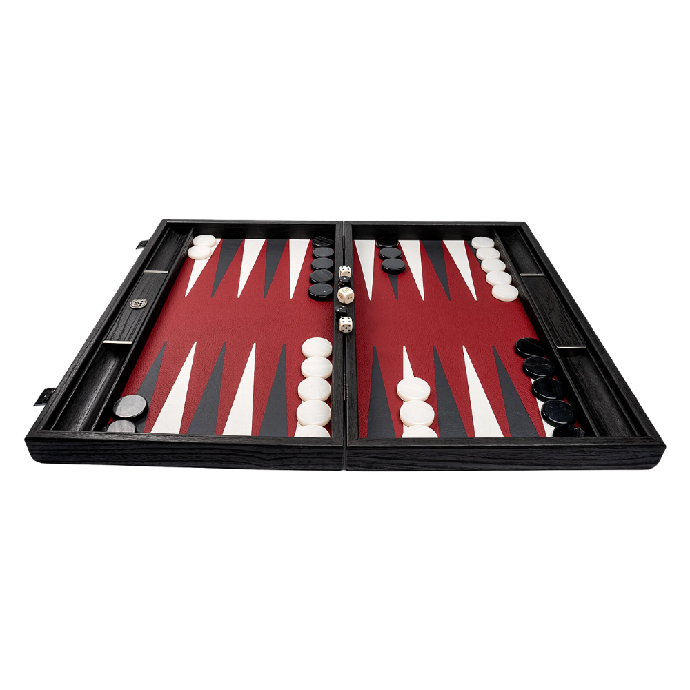 Manopoulos Backgammon,- ostáblajáték Burgundy-piros, 48 X 60 cm [1]