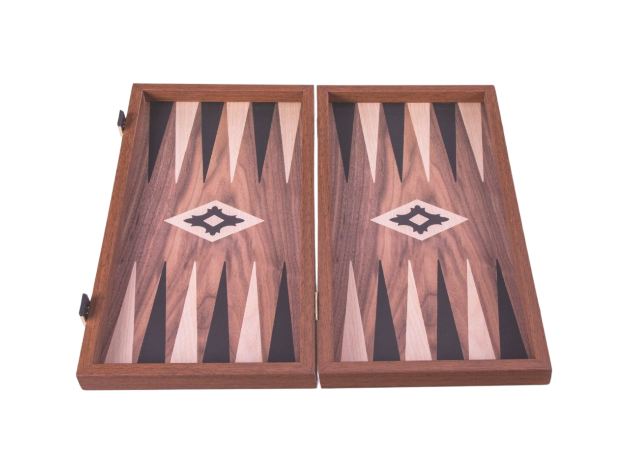 Manopoulos Backgammon,- ostáblajáték dió- és tölgyfából, 30 x 30 cm [1]