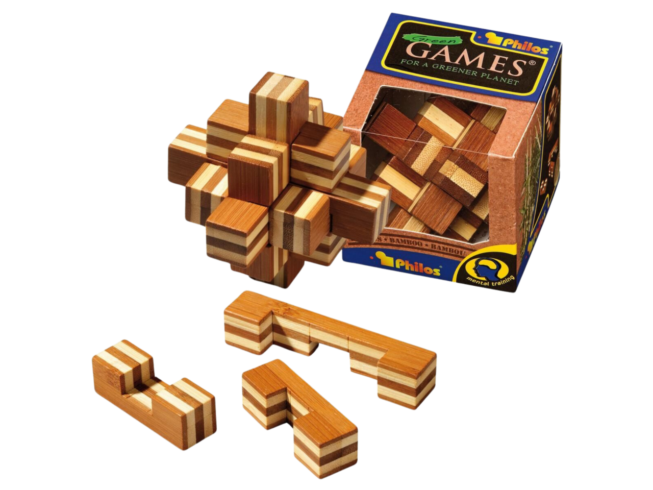 Kéz- és ügyességi játék - Star Puzzle 3D, Bambus [1]