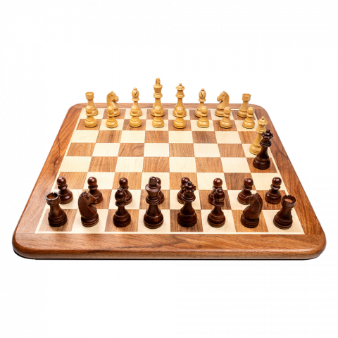 Sakk Készletek - Staunton 6 Klasszikus sakkfigurák akácfa táblával