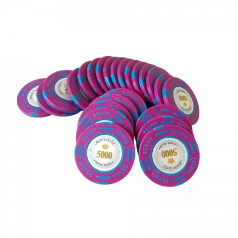 Poker - Montecarlo Póker zseton 14 gr. Clay 5000