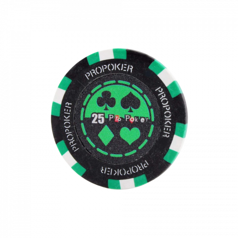 Poker - Pro Poker zseton - Clay - 14g - Zöld (25)