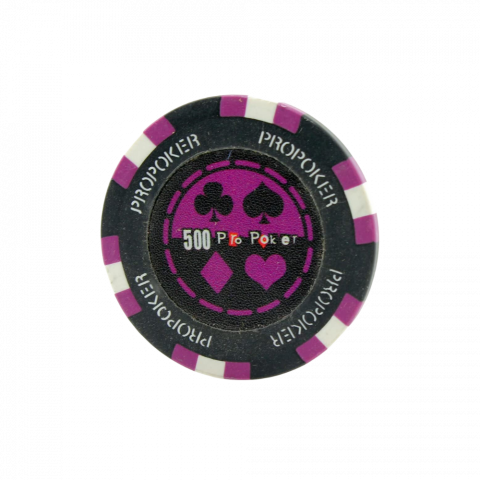 Poker - Pro Póker zseton - Clay - 14g - Lila (500)