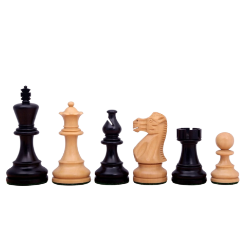 No. 6 American Clasic Ebonised Fa sakkfigurák [1]