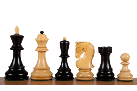 Sakkfigurák - Fa Staunton 5 sakkfigurák - Zagreb, ebonised