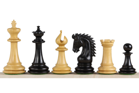 Sakk - Fa Staunton 6 sakkfigurák - Keleti (ebonised)