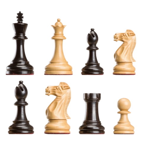 Sakkfigurák - Polgar Deluxe fa sakkfigurák