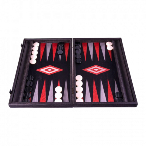 Ostábla - Manopoulos Backgammon,- ostáblajáték tölgyfából, 48 x 60 cm